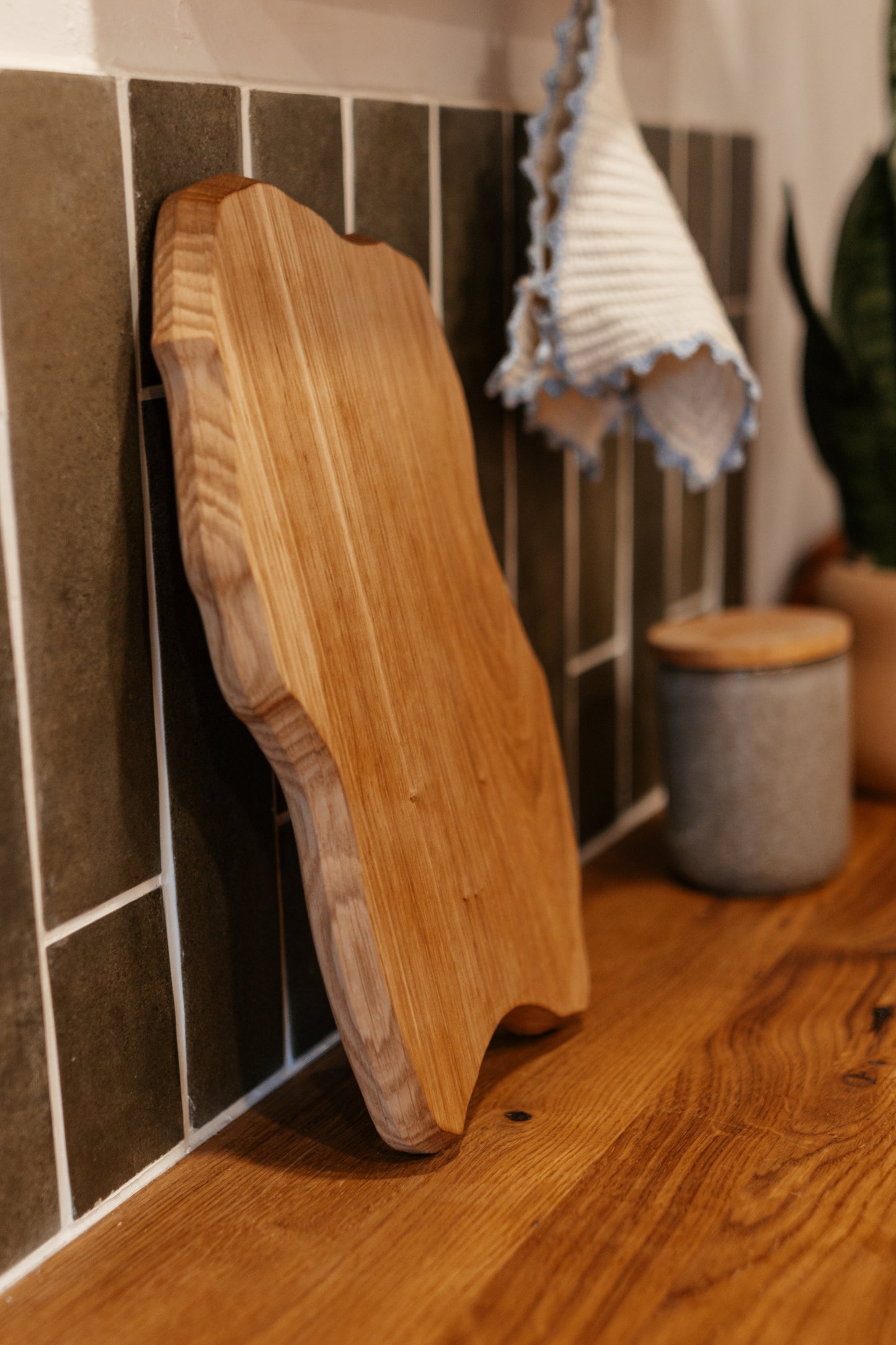 Frühstücksbrett aus Eichenholz