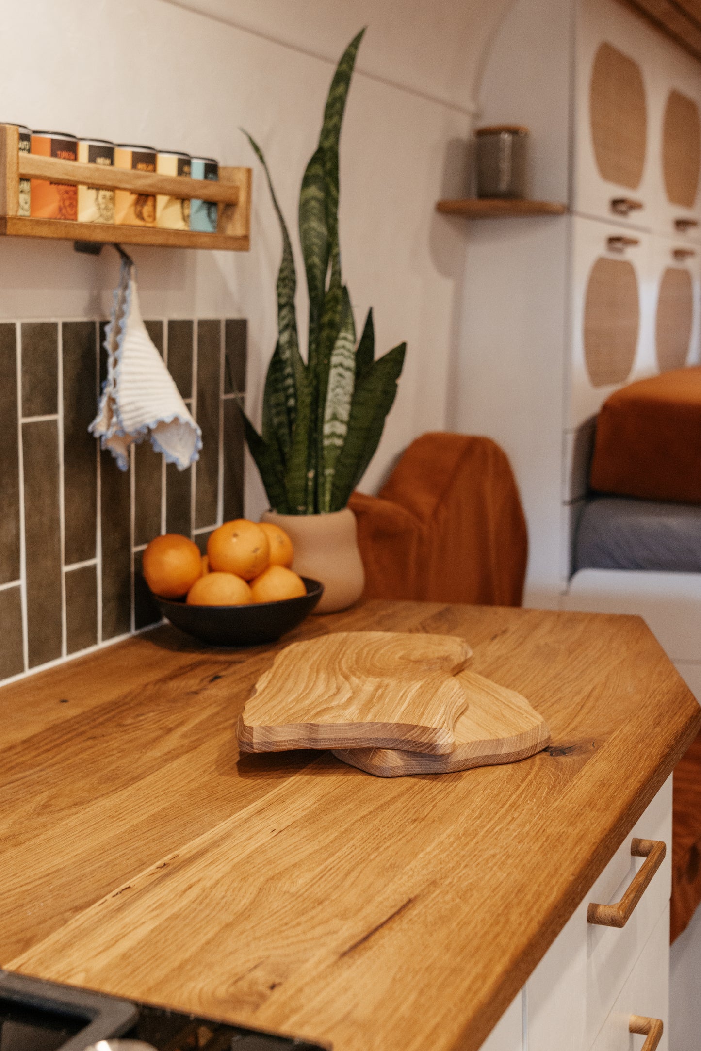 Frühstücksbrett aus Eichenholz