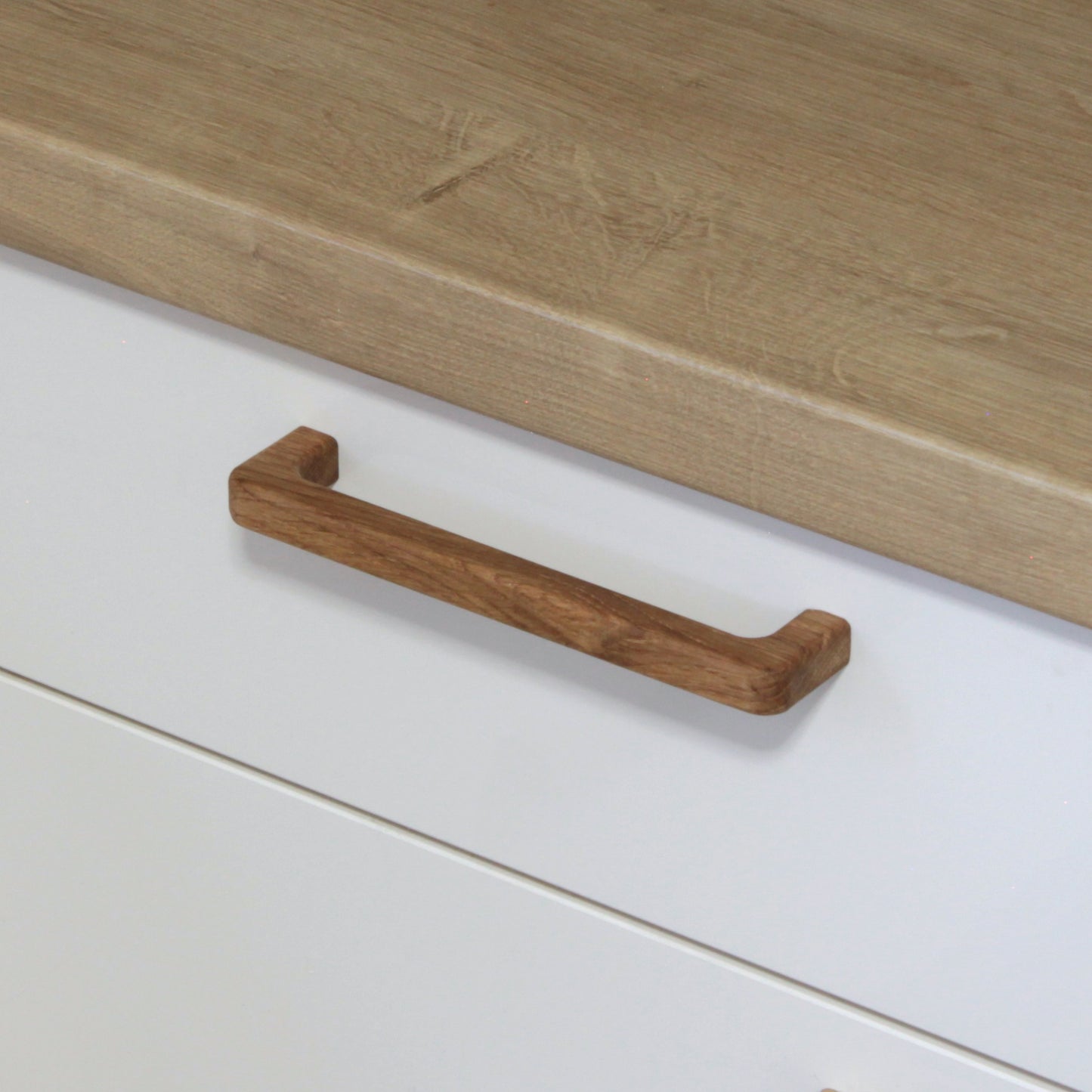 Poignée de meuble en bois de chêne 351 large