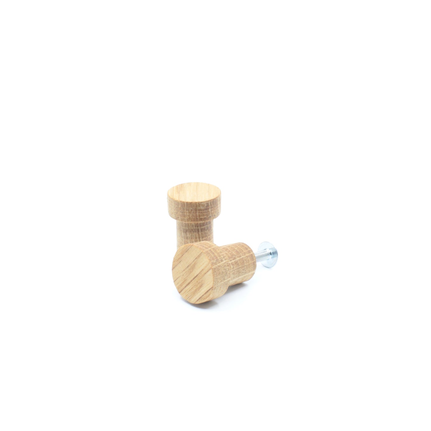 Poignée bouton en bois de chêne 101