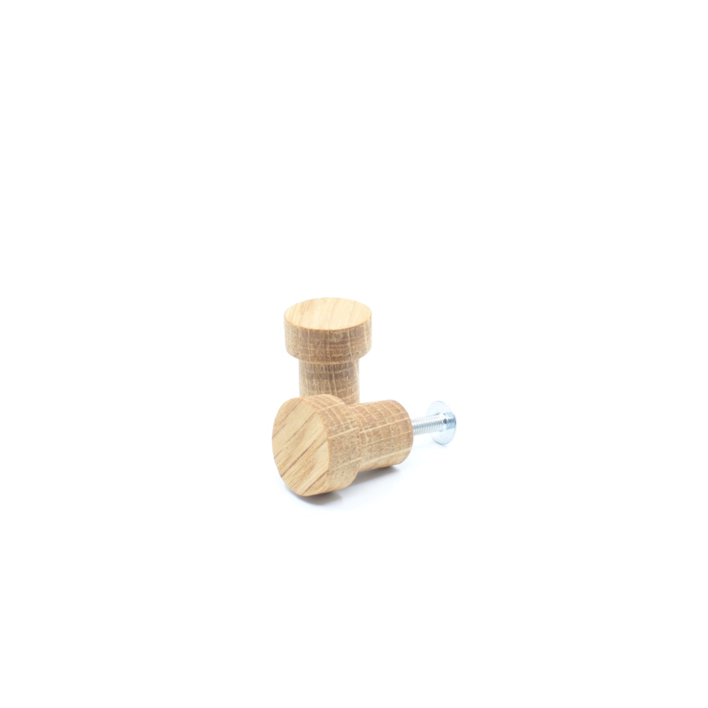 Poignée bouton en bois de chêne 101