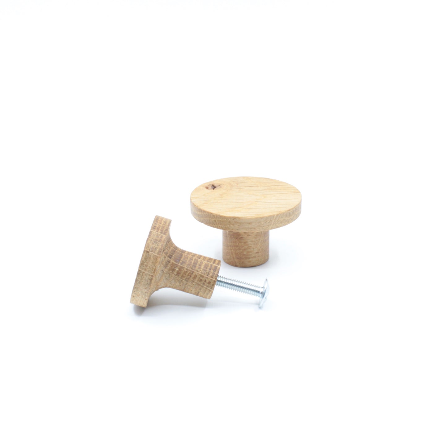 Poignée bouton en bois de chêne 103