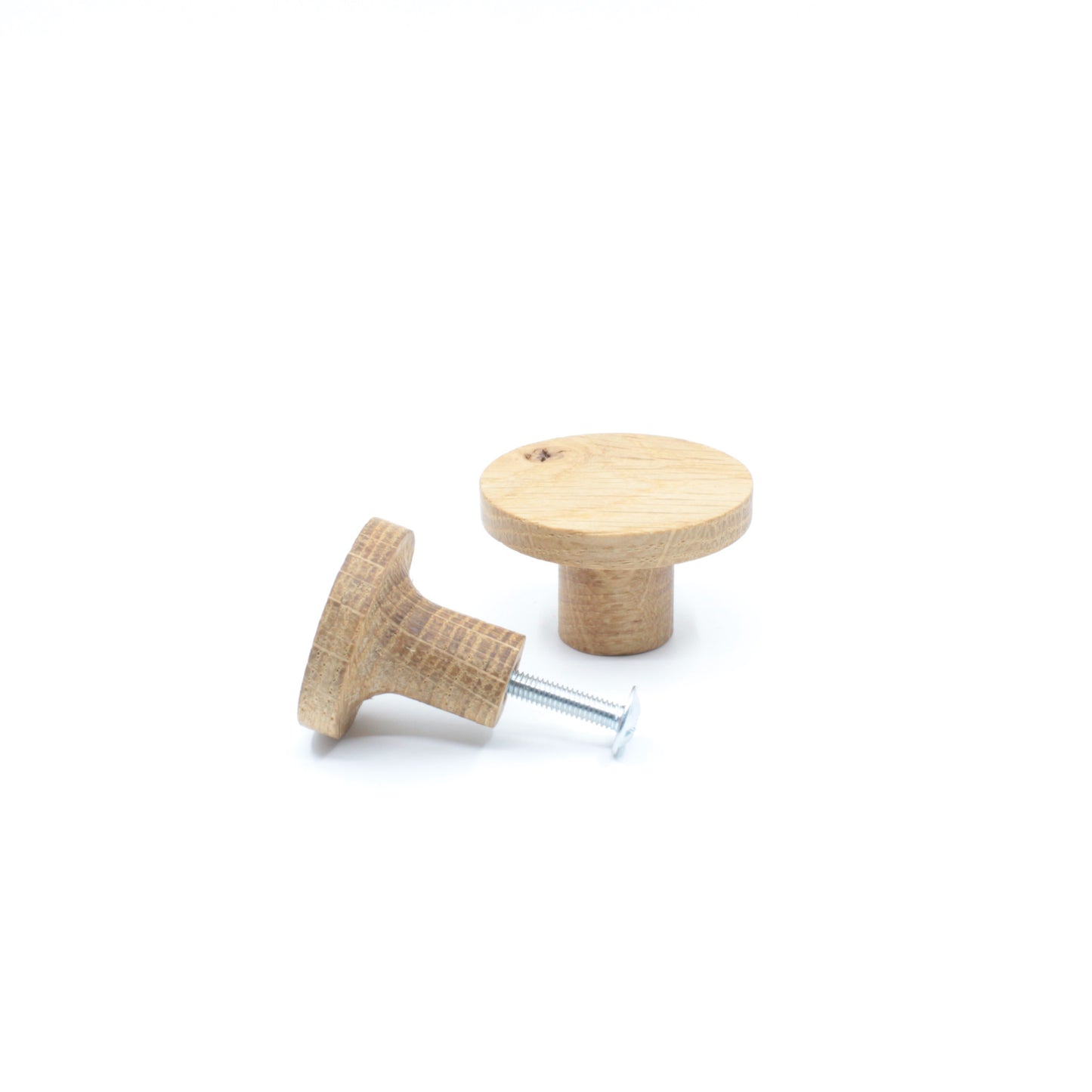 Poignée bouton en bois de chêne 103