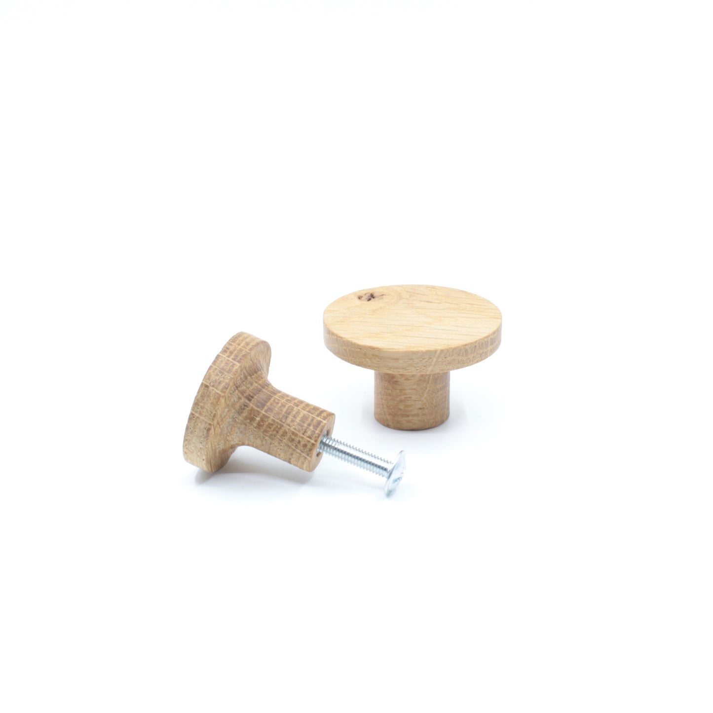 Poignée bouton en bois de chêne 103