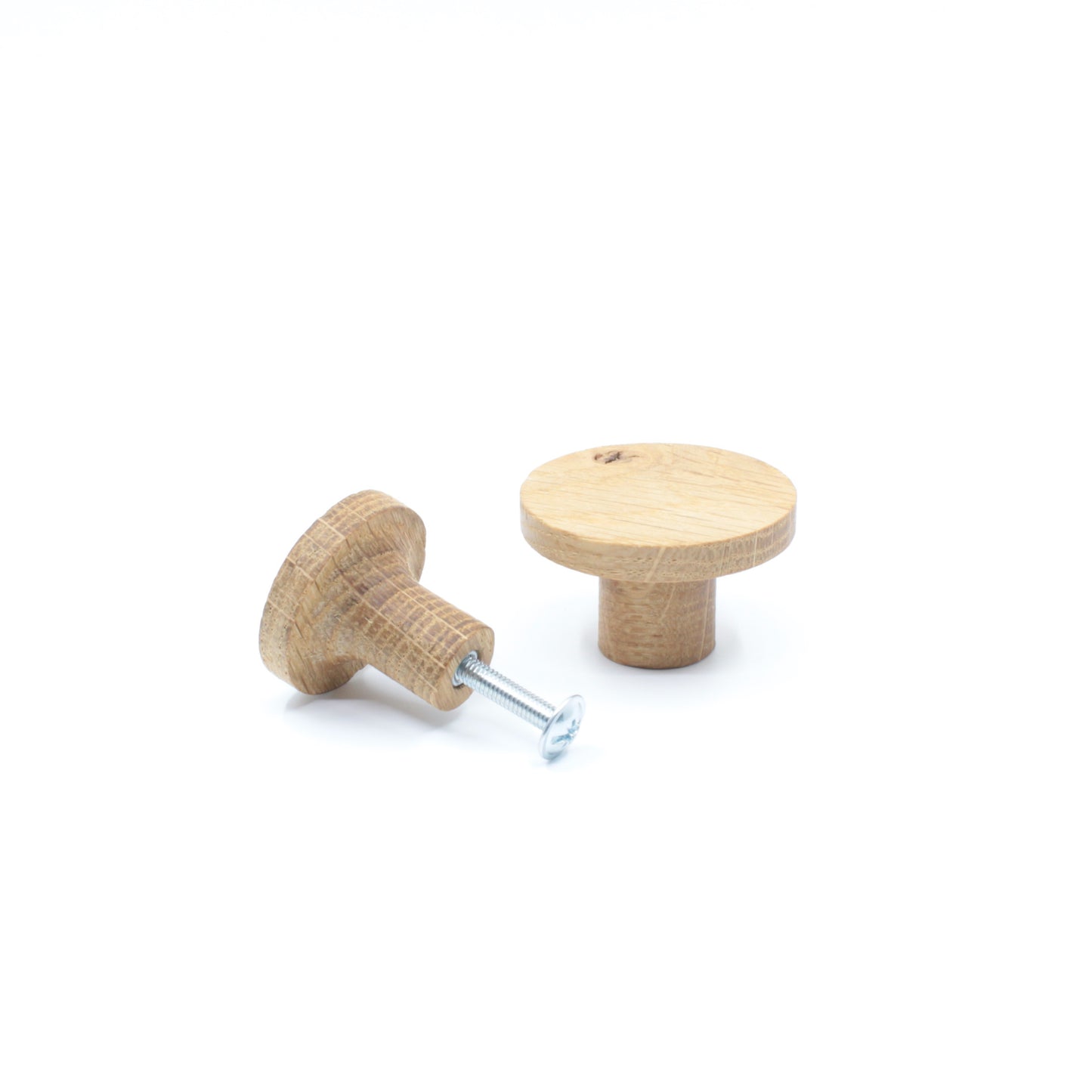 Poignée bouton en bois de chêne 103