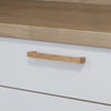 Poignée de meuble en bois de chêne 252 poignée à onglet étroit poignée poignée d'armoire