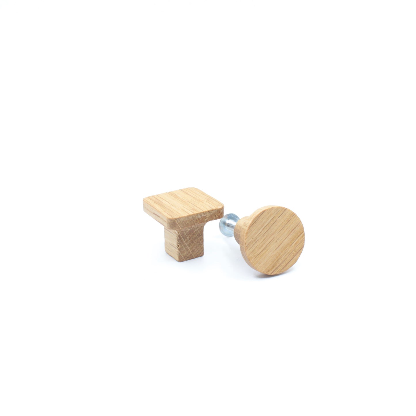 Poignée bouton en bois de chêne 123